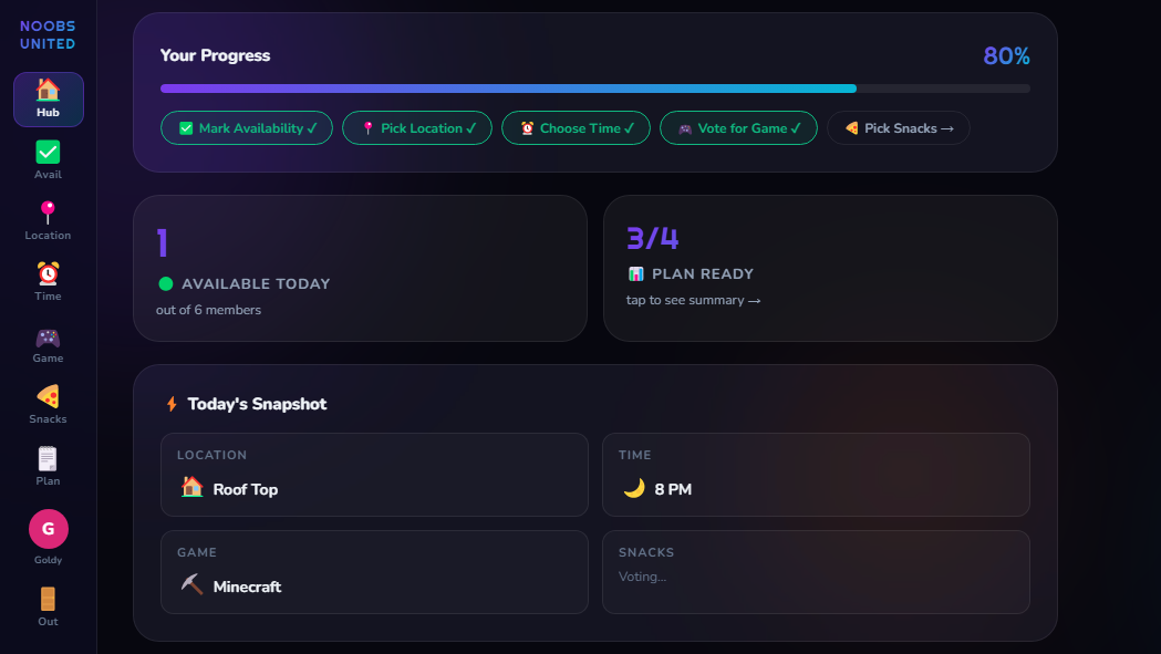 🎮 Noobs United 🎮